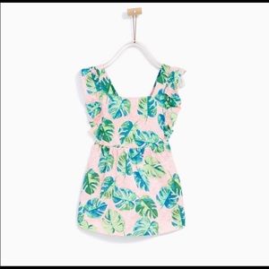Zara Tropical leaf dress